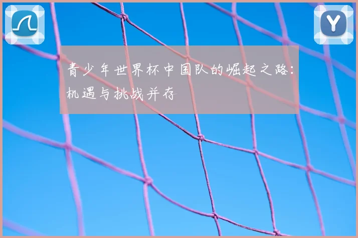 青少年世界杯中国队的崛起之路：机遇与挑战并存